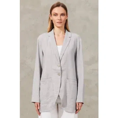 Transit 2-button Comfort Fit Long Jacket In Grey