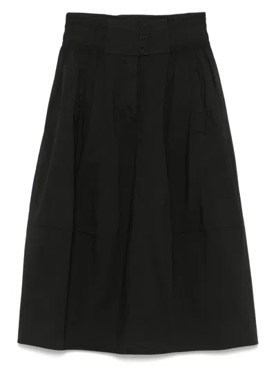 Transit Long Silk Blend Skirt In Black