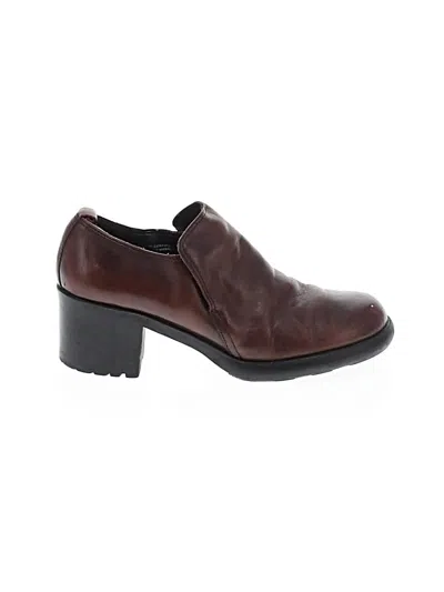 Pre-owned Transit Ankle Boots In Burgundy