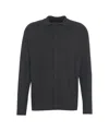 Transit Black Knit Cardigan With Classic Collar In Gray