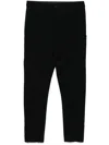 Transit Boiled-wool Chino Trousers In Black
