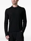 Transit Buttoned Pullover In Black