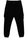 Transit Cargo Tapered Trousers In Black
