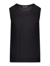 Transit Comfort Wide Shoulder Jersey Tank Top In Black