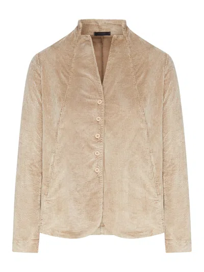 Transit Corduroy Jacket In Neutral