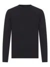 Transit Crew Neck Wool Sweater In Black
