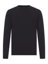 Transit Crew Neck Wool Sweater In Black