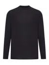 Transit Crew Neck Wool Sweater In Black