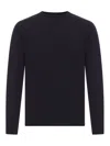 Transit Crew Neck Wool Sweater In Blue