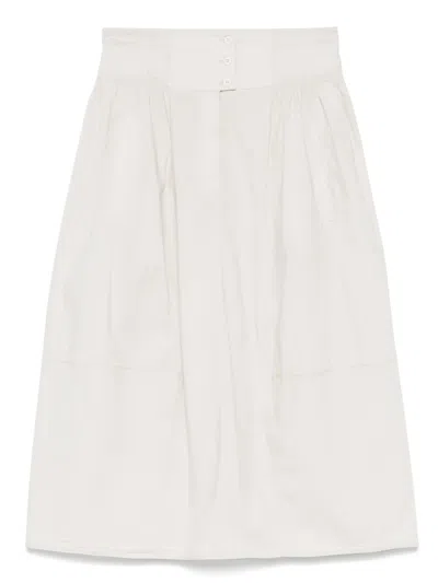 TRANSIT CRINKLED MIDI SKIRT