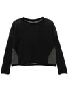 Transit Cropped Sweater In Black