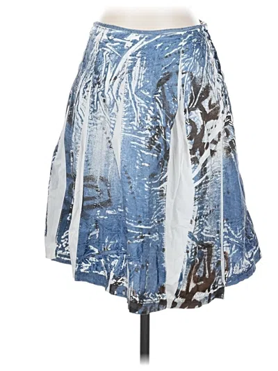 Pre-owned Transit Denim Skirt In Blue
