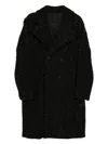 Transit Double Breasted Coat In Black