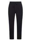 Transit Loose-fit Jogging Pants In Virgin Wool Cloth In Black