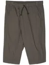 Transit Drop-crotch Cotton Shorts In Grey