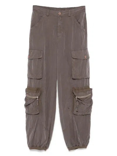 Transit Silk Blend Cargo Pants In Nude & Neutrals