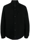 Transit Felted Virgin Wool Shirt In Black