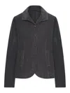 Transit Flared Velvet Ribbed Jacket In Animal Print
