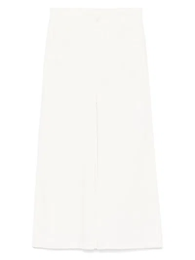 Transit Crinkled Midi Skirt In Neutrals