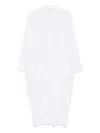 Transit Maxikleid Mit Raffungen In Weiss