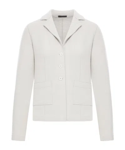 Transit Herringbone Pocket Cardigan In Gray