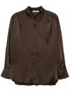 Transit High-low Shirt In Brown