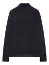 Transit Wool Blend High Neck Sweater In Black