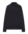 Transit Wool Blend High Neck Sweater In Black