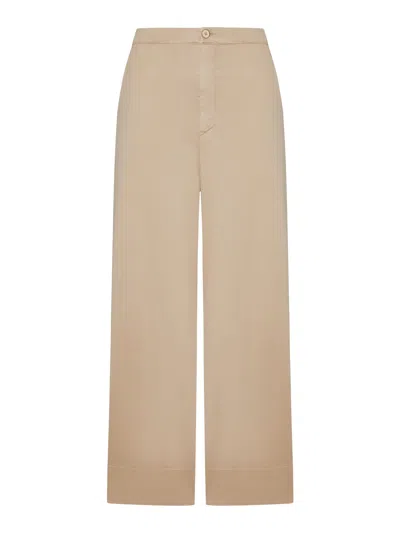 Transit High-waisted Palazzo Trousers In Nude