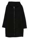 Transit Hooded Zip Jacket In Black