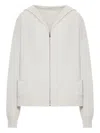 Transit Hooded Zip-up Jacket In White