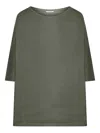 Transit Lino Jersey Oversize T-shirt In Green