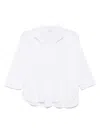 Transit Linen Jersey Top In White