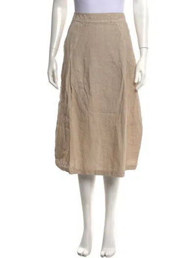 Pre-owned Transit Linen Midi Length Skirt In Neutrals