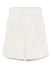 Transit Linen Shorts In White