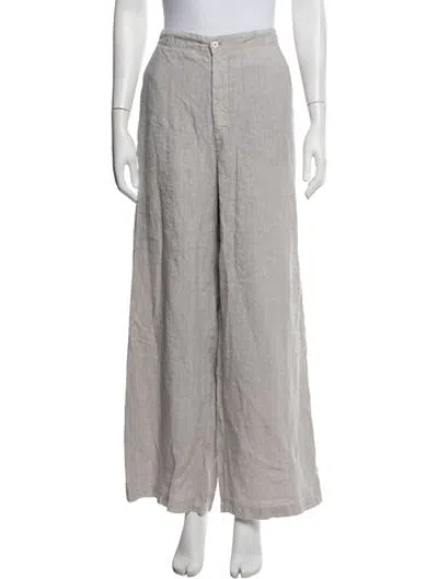 Pre-owned Transit Linen Wide Leg Pants In Grey