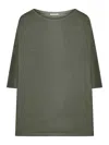 Transit Lino Jersey Oversize T-shirt In Green