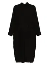 Transit Long Flared Dress In Black