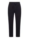 Transit Loose-fit Jogging Pants In Virgin Wool Cloth In Black