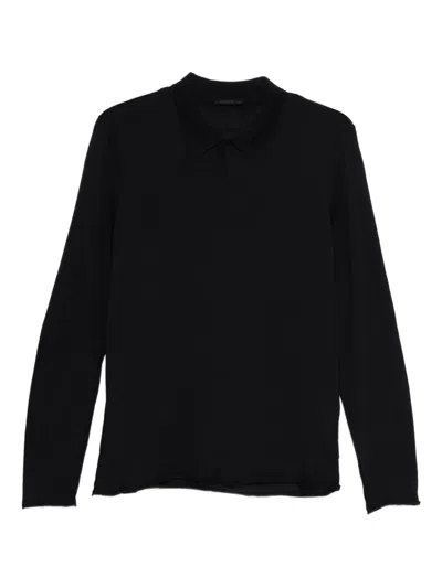Transit Maglia Poloshirt In Black