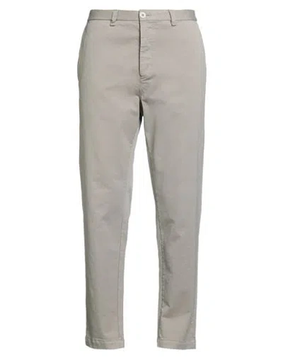 Transit Man Pants Taupe Size Xxl Cotton, Elastane In Gray