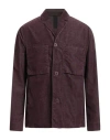 Transit Man Shirt Plum Size L Cotton, Polyester, Elastane In Purple