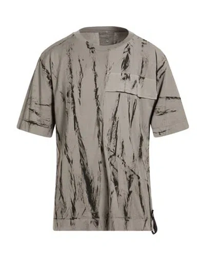 Transit Man T-shirt Taupe Size Xl Cotton, Elastane, Polyamide In Gray