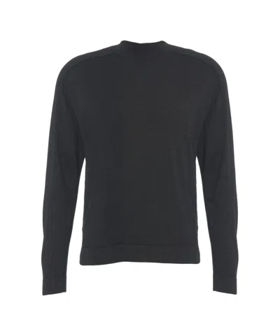 Transit Mock Neck Wool Blend  Sweater In Black