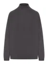 Transit Oversized High-neck Sweater In Grey