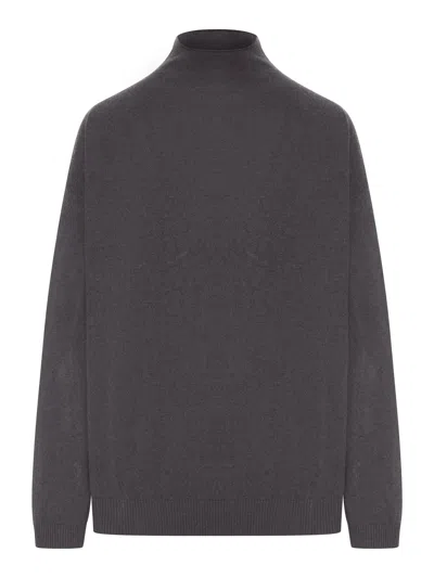Transit Oversized High-neck Sweater In Grey