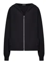 Transit Zip-up Hooded Jacket In Black
