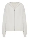 Transit Hooded Zip-up Jacket In White