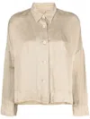 Transit Oversized Linen-blend Shirt Jacket In Neutrals