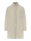Transit Oversized Linen Shirt In Nude